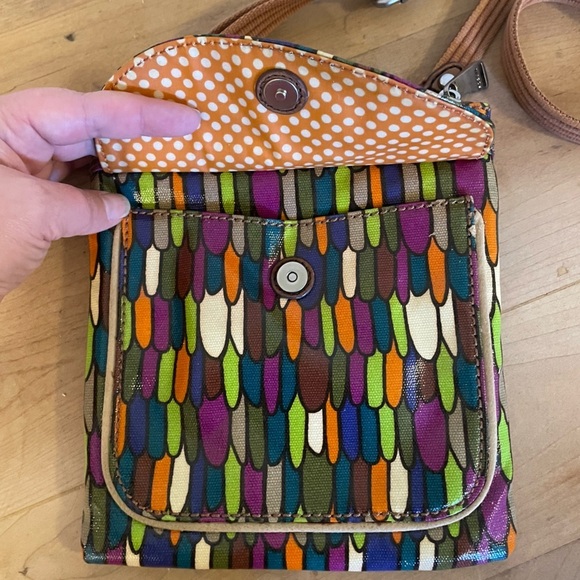 Fossil Key-Per Oil Cloth Crossbody - Picture 5 of 10